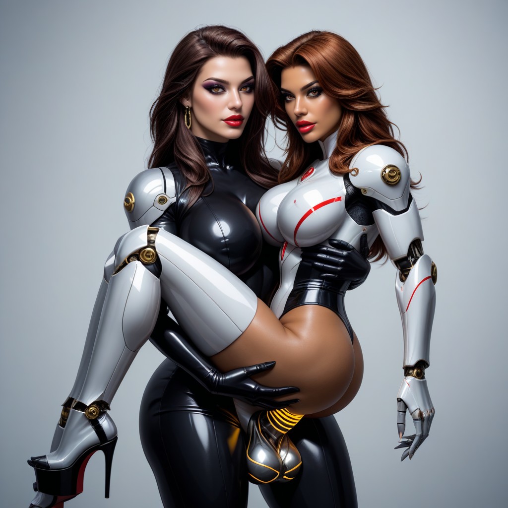 Desdemona Wildthrusting Into Ass Of Male, Metallic Futanari Robot Madame Desdemona, Culo Pequeño Porno latina IA