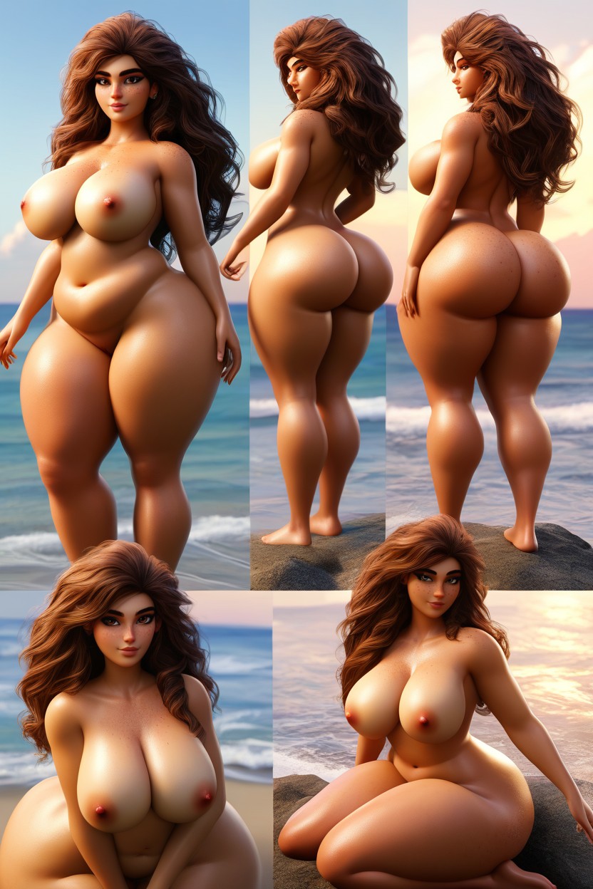 Pose, Culo De Burbuja, Modelando Porno latina IA