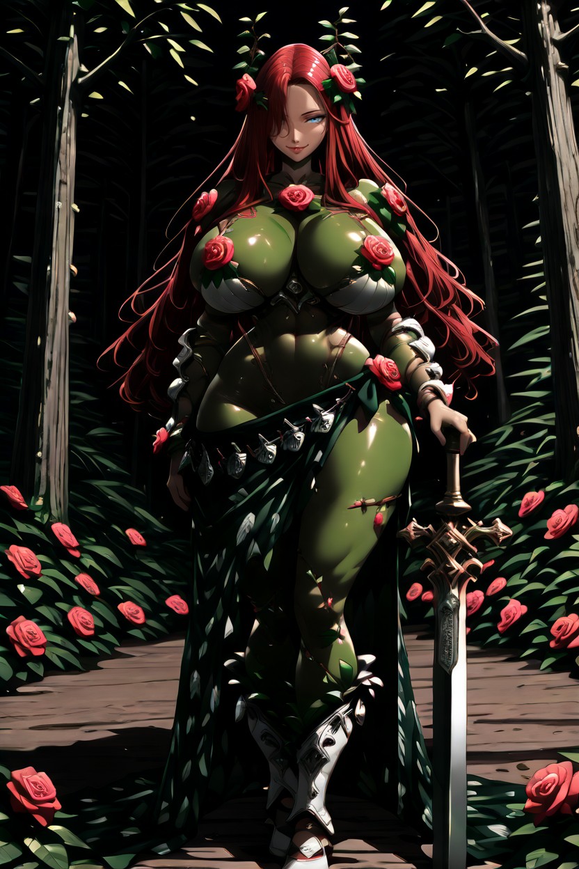 "dryad From Terraria", Flower Garden, Culo Masivo Porno latina IA
