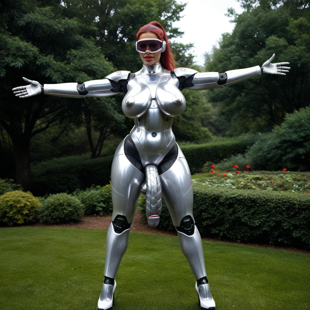 Puffy Lips, Futanari Robot Has Metallic Robot Balls, Laughing Latina AI Porn