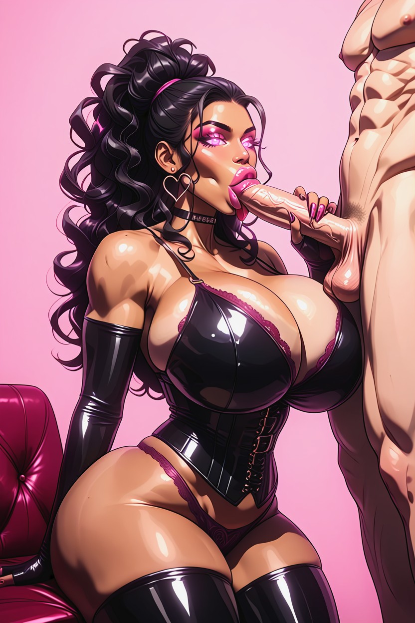 Meg Thick Thighs, Bra, Close Up Latina AI Porn