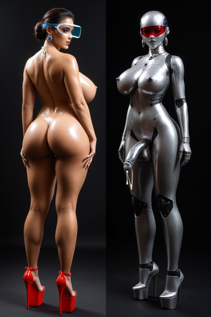 From Neck To Toe Shiny And Metallic Marinette Dupain-cheng Metallic Breasts, Extended Long Eyelashes, Piel Grasa Porno latina IA