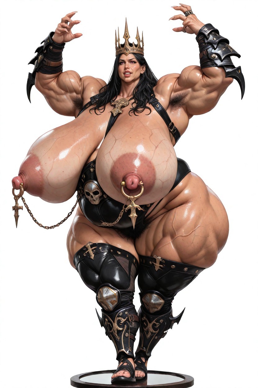 Nipple Chain, Long Nipples, Pointy Cone Shaped Breast Porno IA Latina