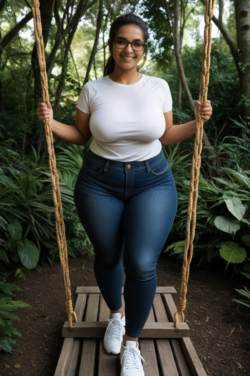 Ssbbw, Black Capri Leggings, 평상복 라틴 AI 야짤