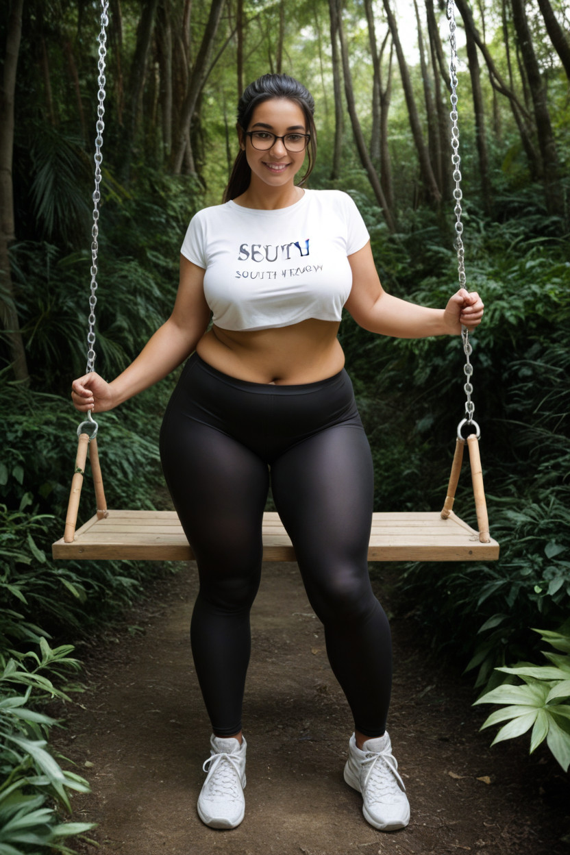 18+, Black Capri Leggings, Bikini Porno IA Latina